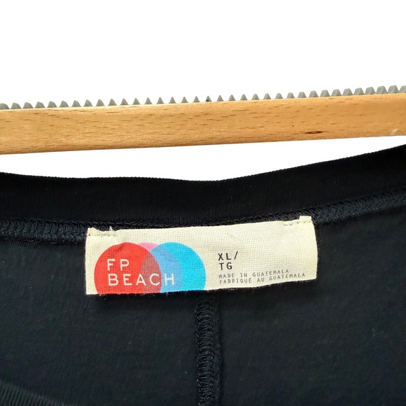 Free People Beach Black Dolman Sleeve Maxi Dress OB1015694 Womens XL Cotton - Picture 5 of 8